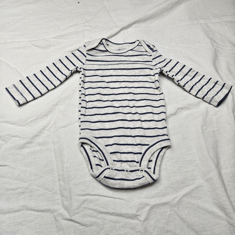 Carter's Gray and Blue Bodysuit One Piece